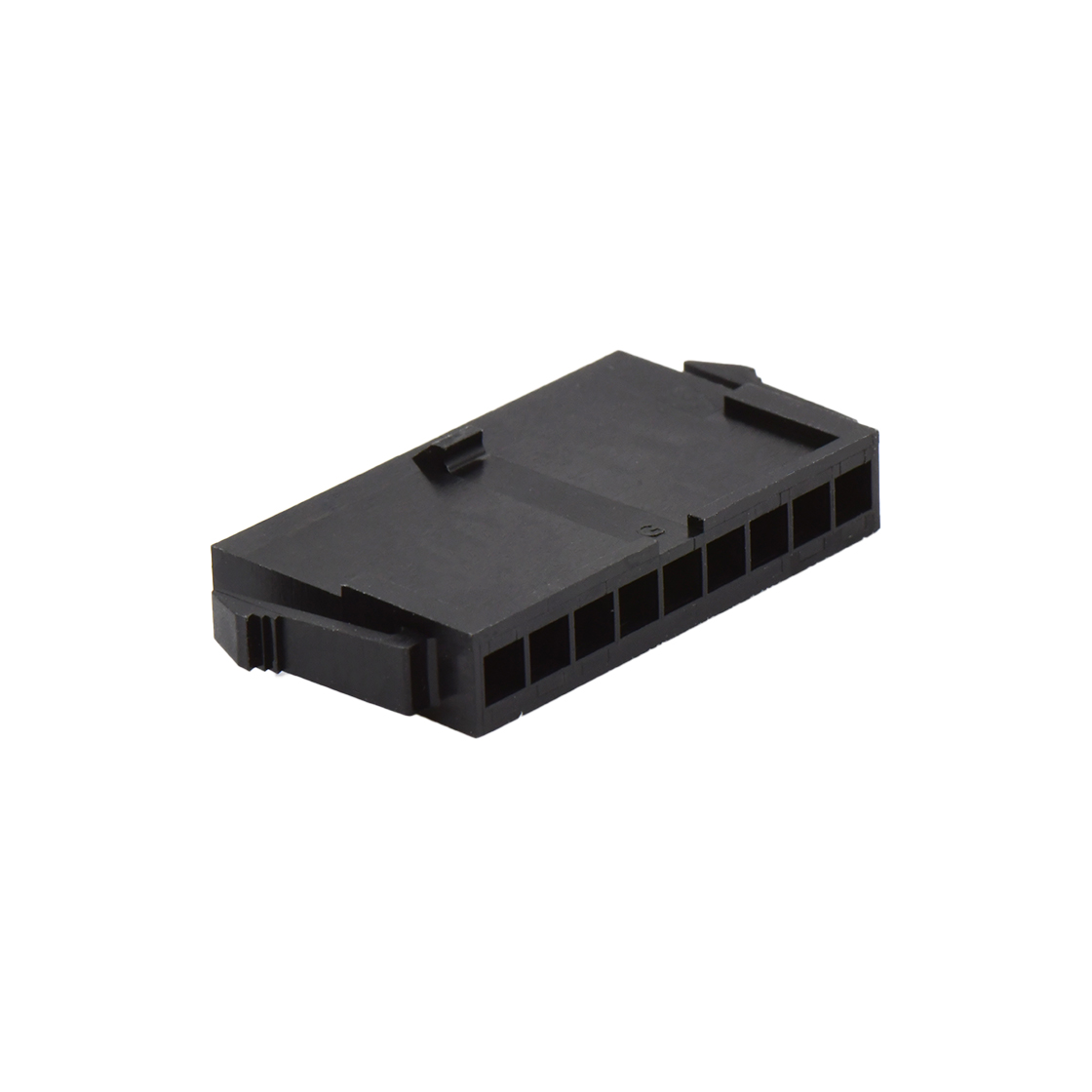 C3030线对线连接器Pitch 3.00mm单排带扣带翅膀母胶壳 9Pin黑色