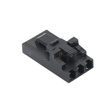 Pitch 2.54mm 单排带扣无卤Housing 3Pin 黑色 HF