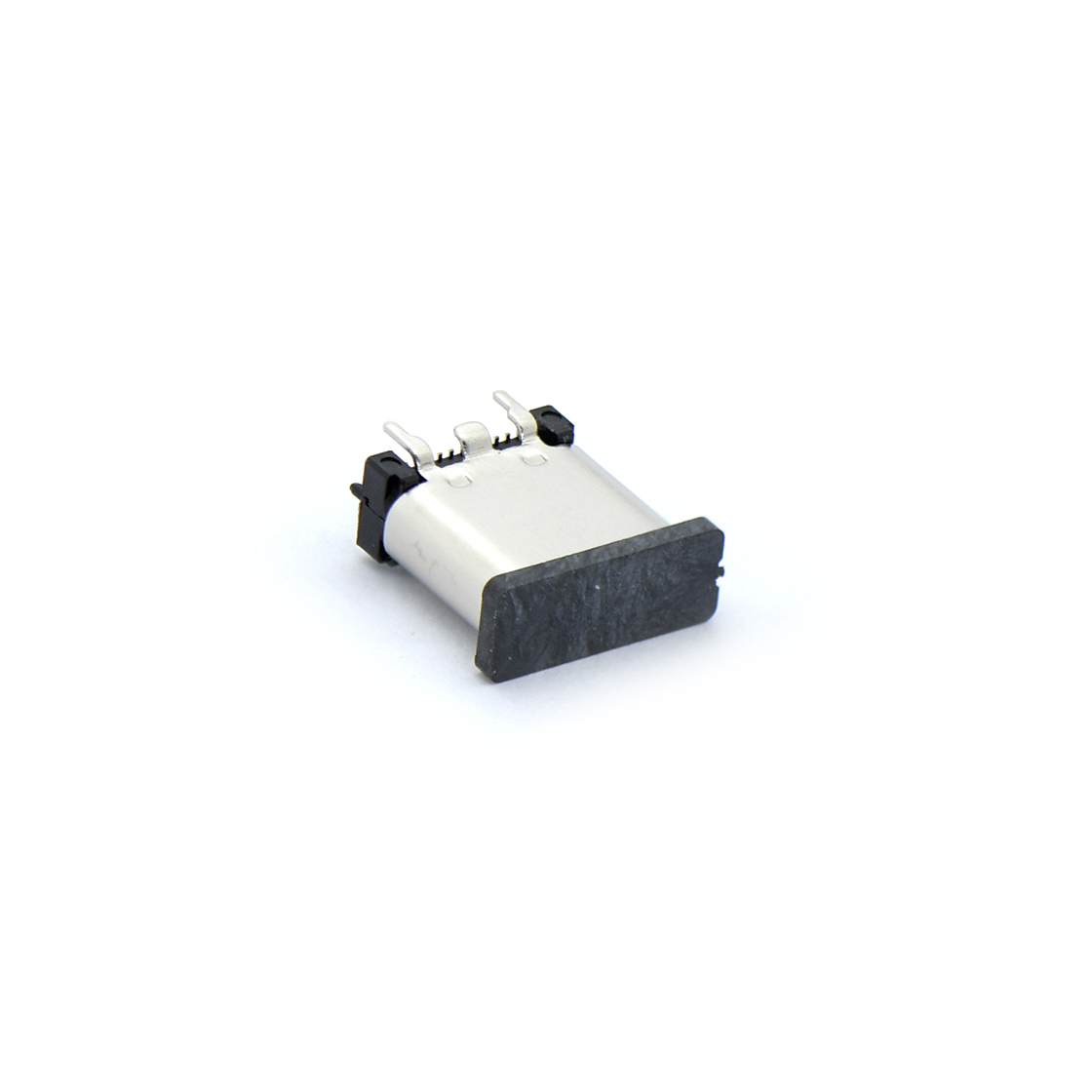USB连接器Type-C 24P/F 立贴 外壳四脚插板 脚高1.15mm L=8.80mm