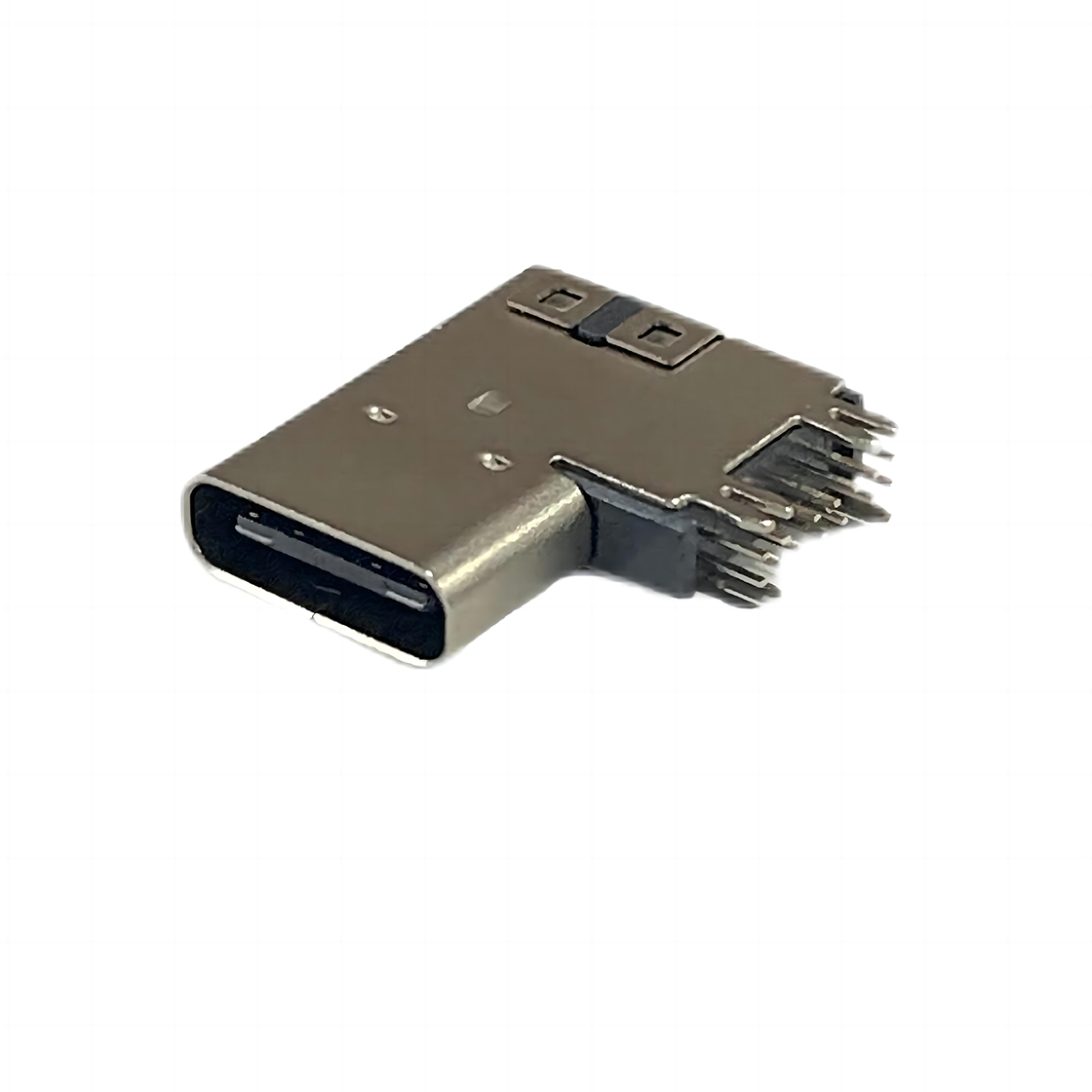 USB连接器TYPE C 14P/F 侧插 加高CH=7.13mm L=14.0mm 引脚高1.6mm