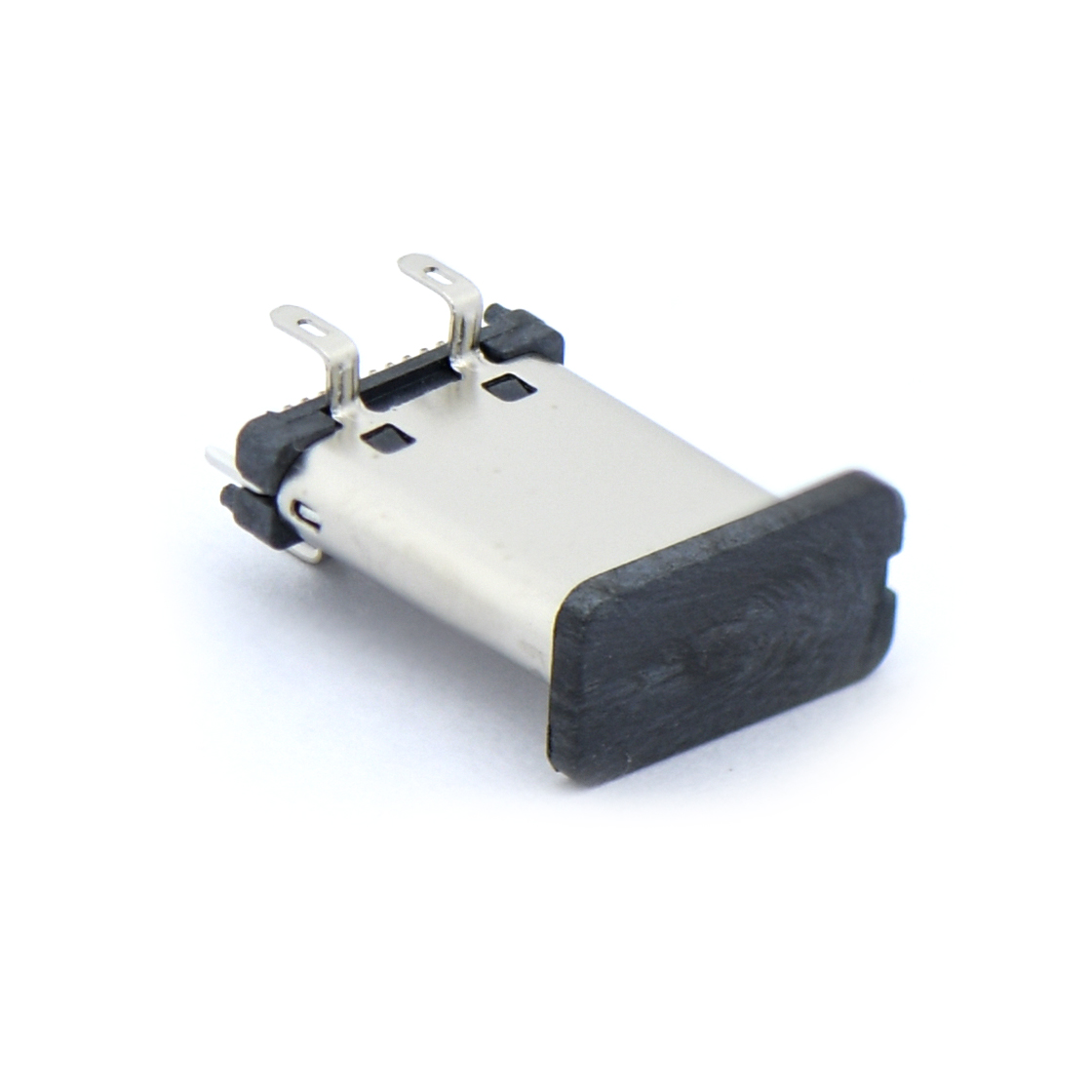 USB连接器Type-C 24P/F 立贴 外壳四脚插板 脚高1.25mm L=11.1mm