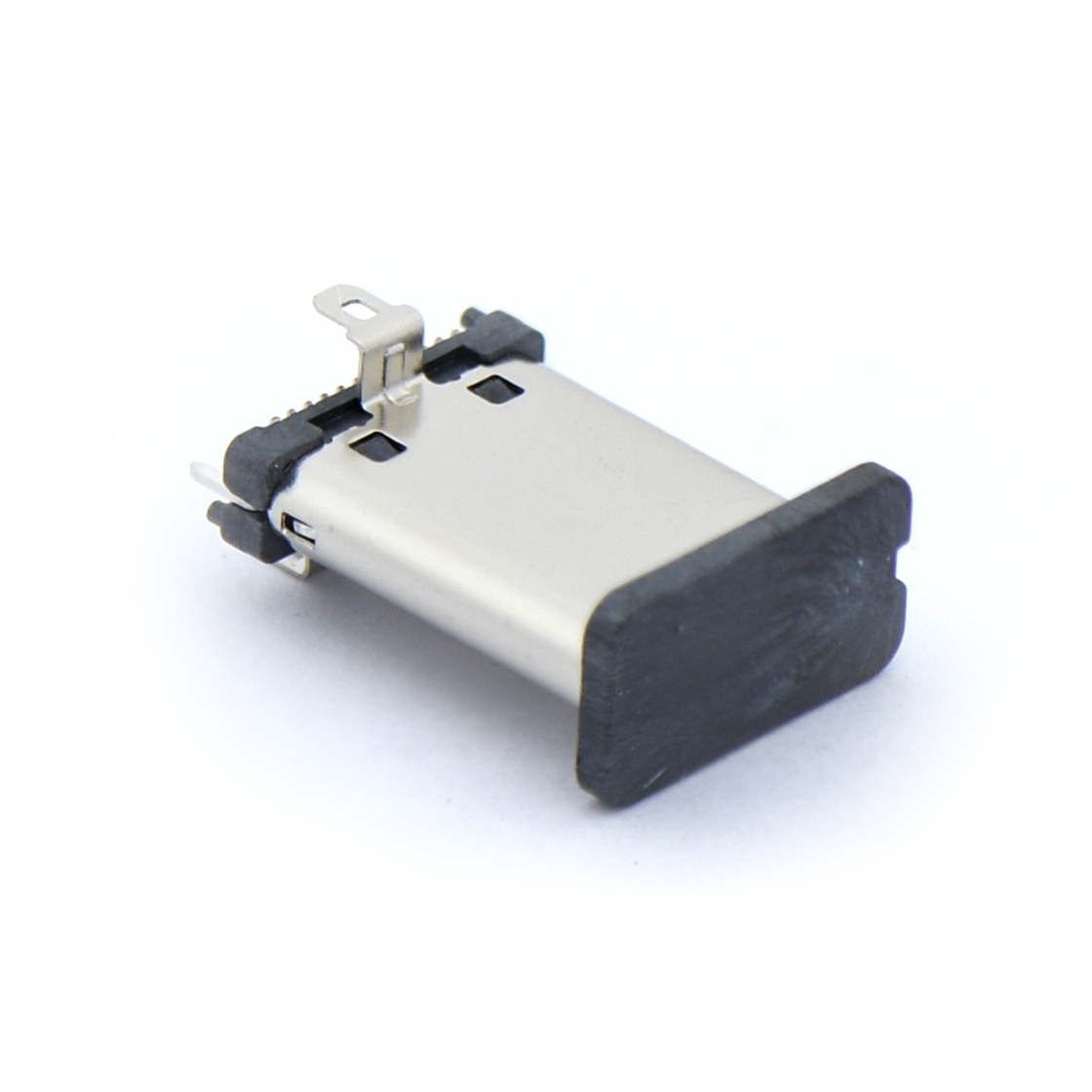 USB连接器Type-C 24P/M 立贴 外壳三脚插板 脚高1.25mm L=11.1mm