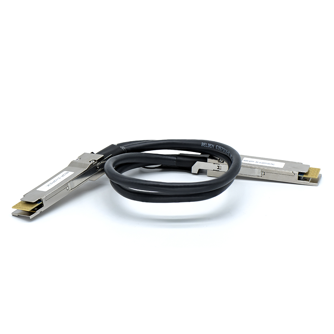 QSFP-DD TO QSFP-DD DAC 400Gbps Passive 接线28AWG L=500mm
