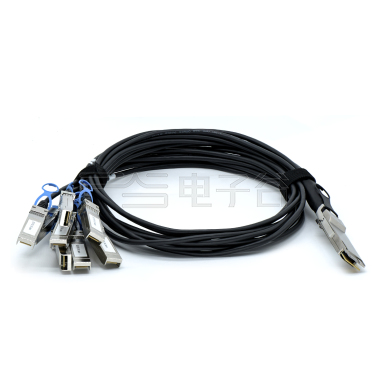 QSFP56 TO SFP28×4 DAC 200Gbps Passive 接线30AWG L=2000mm