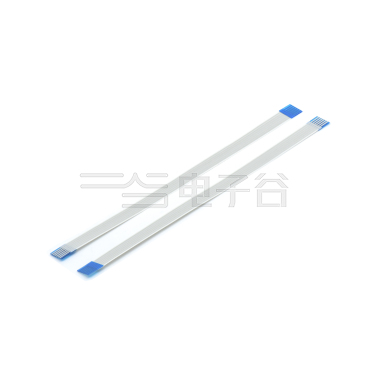 FFC/FPC柔性扁平电缆:UL20941 间1.00mm 6PIN 异面白色 L=107MM