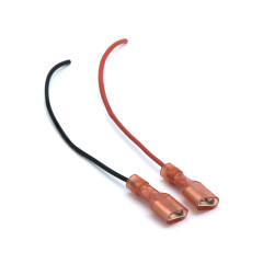 单芯电缆组件：红色250绝缘母端子 TO 部沾锡L=270MM