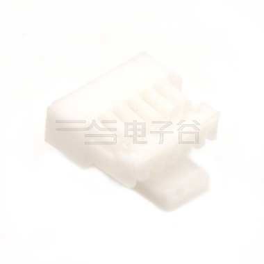 Pitch1.0mm 单排带扣无卤胶壳 6Pin 本色