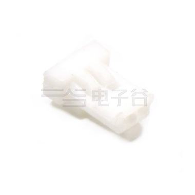 Pitch 1.25mm 单排带扣胶壳 PA66无卤 02pin 本色
