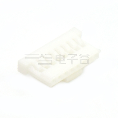 Pitch 1.25mm 单排带扣胶壳 PA66无卤 08pin 本色