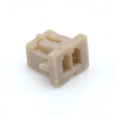 Pitch 1.25mm 单排带凸Housing 无卤 02Pin 白色