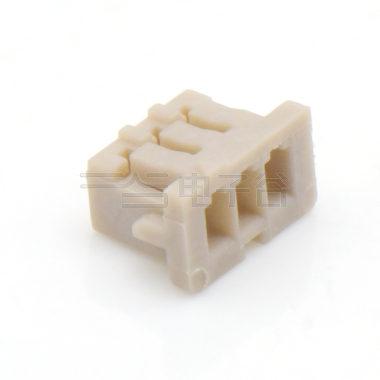 Pitch 1.25mm 单排带凸Housing 无卤 03Pin 白色