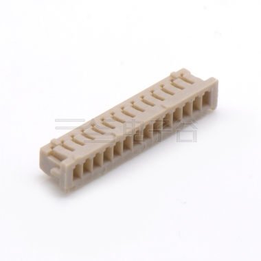 Pitch 1.25mm 单排带凸Housing 无卤 14Pin 白色