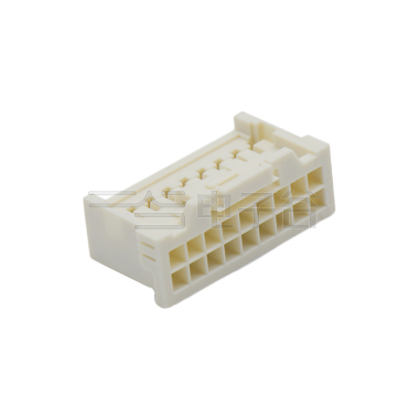 Pitch 2.00mm 双排带扣Housing 无logo 2x9Pin 本色