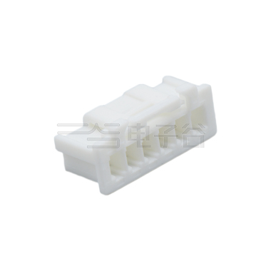 Pitch 2.00mm 单排带扣Housing 6Pin 本色