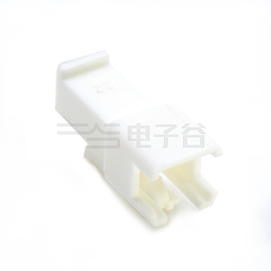 Pitch 2.5mm 单排母胶壳 2pin 白色