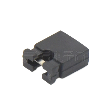 Pitch 2.54mm短路帽 黑色跳线帽 开口帽短路块连接器2Pin 黑色 镀全镍