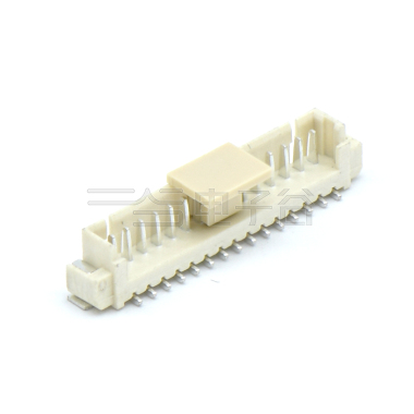 Wafer Pitch 1.25mm 单排立式 SMT型 无卤 15Pin 米黄色