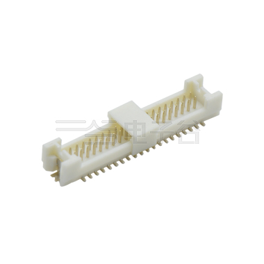 Pitch 1.25mm 180°双排立贴带柱带附附盖Wafer 2x20pin 本色 Gold Flash