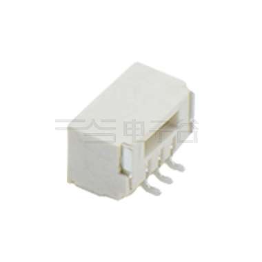 Pitch 1.25mm 90º 单排卧贴 Wafer 3Pin 本色 亮锡