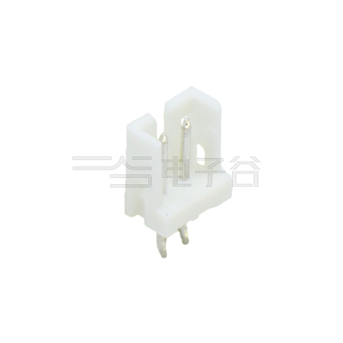 Pitch 2.00mm 180° 单排立插打外K Wafer 2pin 本色 镀亮锡