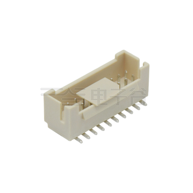 Pitch 2.0mm 180°双排带扣立贴无logo Wafer 2x10pin 米黄色 镀亮锡