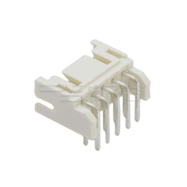 Pitch 2.0mm 90°双排DIP型带定位墙 Wafer 2x5pin 米黄色 镀亮锡