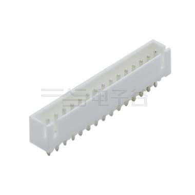 Pitch 2.50mm 180°WAFER 打K 15Pin 白色 PA66, UL94V-0 亮锡