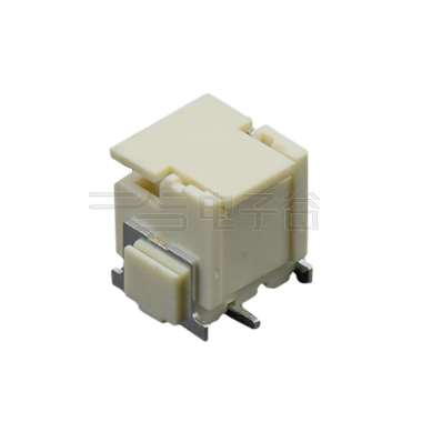 Pitch 2.50mm 180° 单排立贴带扣 带吸附盖 Wafer卷装 2Pin 本色 镀雾锡