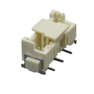 Pitch 2.50mm 180° 单排立贴带扣 带吸附盖 Wafer卷装 6Pin 本色 镀雾锡