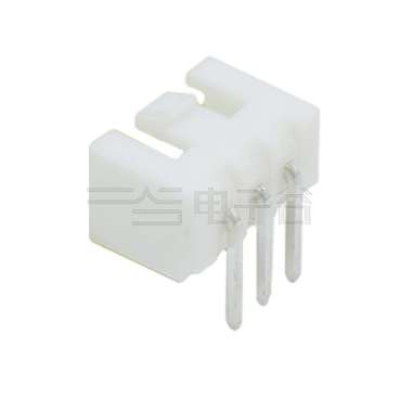 Pitch2.50mm 90°单排卧插带扣Wafer 3Pin 本色 镀亮锡