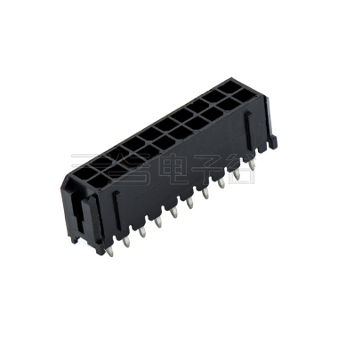 Pitch 3.00mm 180º双排打K DIP型 Wafer 2X10pin 黑色 镀亮锡