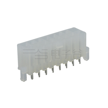 Pitch 4.2mm 双排 180°DIP Wafer 带双柱 空心针 2X8Pin 黑色 亮锡
