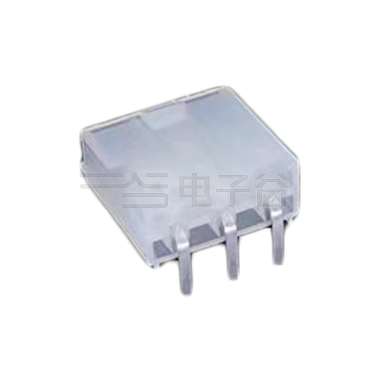 Pitch 4.2mm 单排 90°DIP Wafer 实心针 3Pin 本色 亮锡