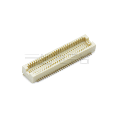 Board to Board Pitch0.5mm H2.1mm 双排立贴带柱母座 60Pin 白色 镀全金Gold flash