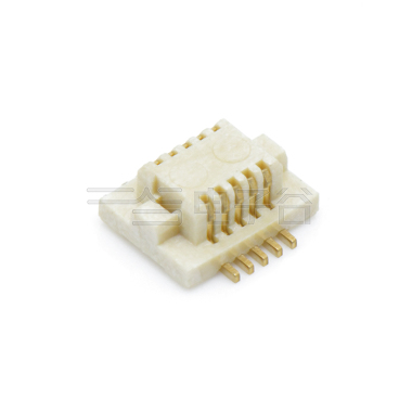 Board to Board Pitch0.5mm H2.1mm 双排立贴带柱公座 10Pin 白色 镀全金Gold flash