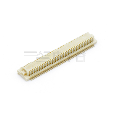 Board to Board Pitch0.5mm H2.1mm 双排立贴带柱公座 80Pin 白色 镀全金Gold flash