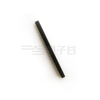 Pitch 2.00mm 180° 双排 DIP U型排母 2X36P 黑色 镀全金G/F