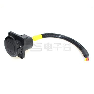 国标交流充电插座 单相16A 线长0.5米 车端插座