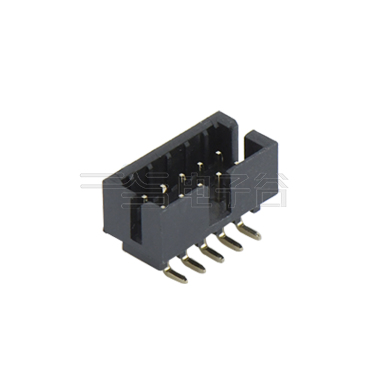 Pitch 2.0mm 简牛 塑高6.4 90度 带窗口 2X05Pin 黑色 镀全金G/F