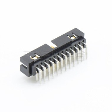 Pitch 2.0mm 简牛 塑高6.4 90度 带窗口 2X13Pin 黑色 镀全金G/F