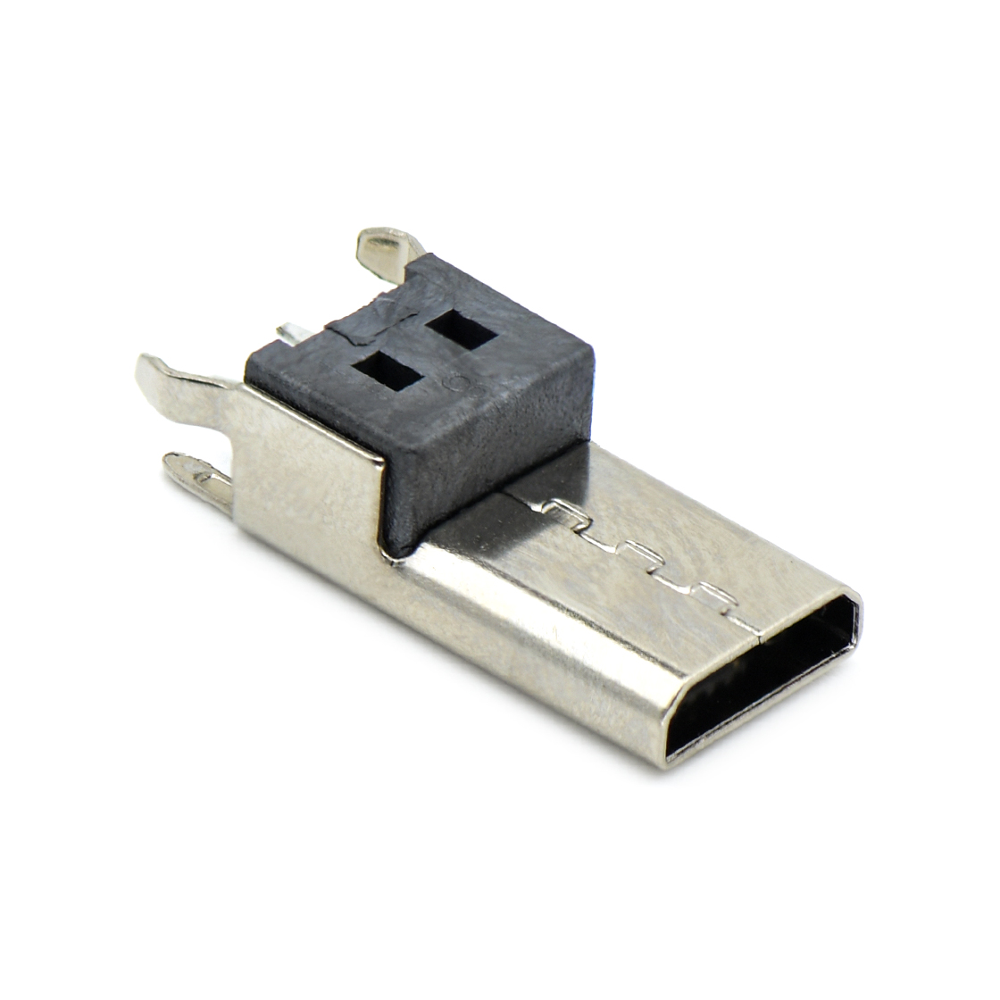 USB连接器Micro USB 5P/F B Type L=14mm 2P插板 无柱