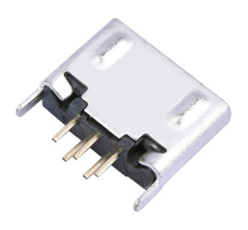 USB连接器Micro USB 5P/F B Type 立插 打凸包 无边