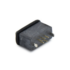 Micro USB 5P/F B Type 立插 防水全包(模顶成型)