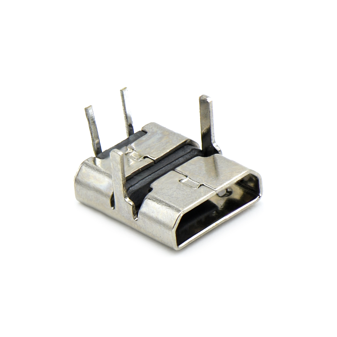 USB连接器Micro USB 5P/F B Type DIP7.15(3.0×0.9)mm 2P插板 无边