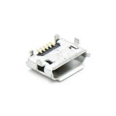 Micro USB 5P/F B Type 反向牛角内DIP 0.6(7.7×5.3)mm