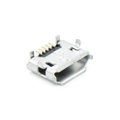Micro USB 5P/F B Type 反向牛角 内插板脚0.7(7.7*5.3)mm有边