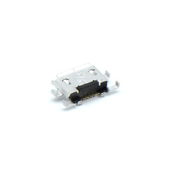 MICRO USB 5P/F B TYPE 反向沉板1.0mm 外壳四脚插板 有边
