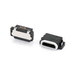 Micro USB2.0 5P/F SMT沉板式 CH=0.50mm 两脚插板 中心距11.0mm 