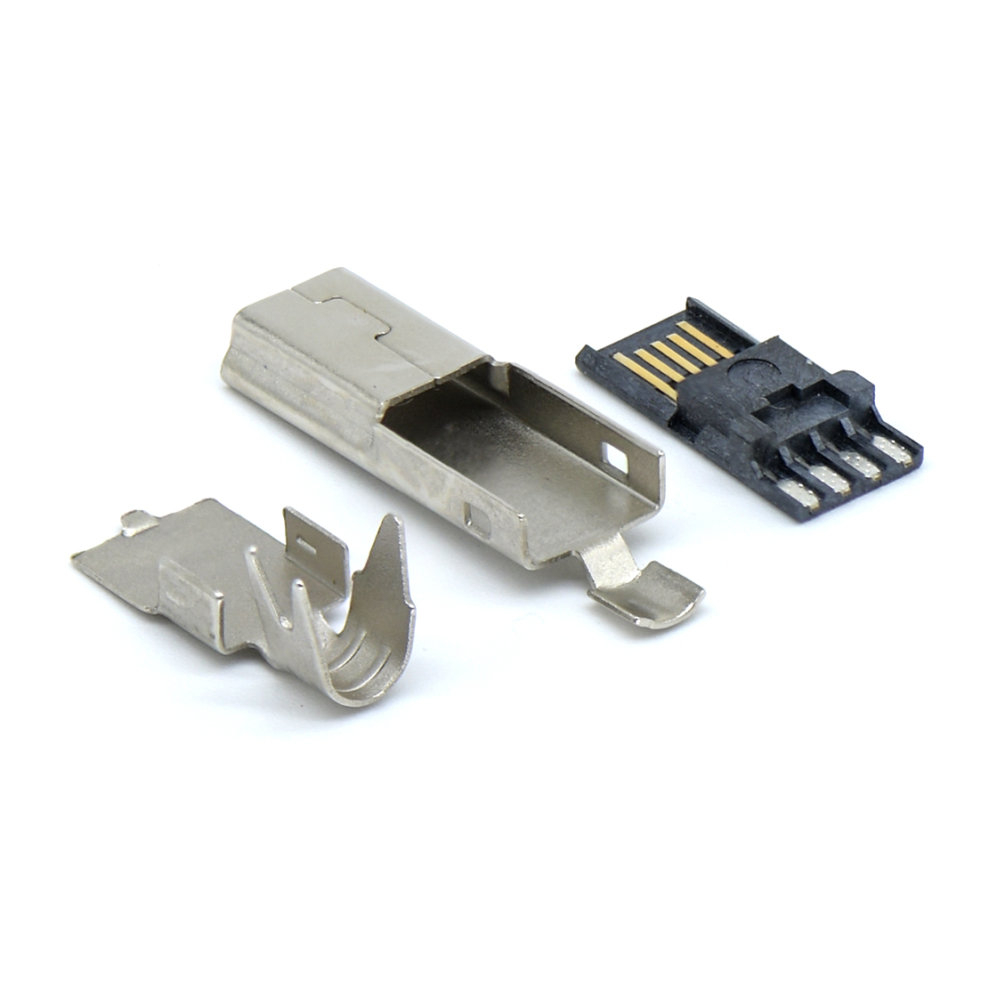 USB连接器MINI USB 5P/M 前五后四 三件式(超薄）OD=4.5