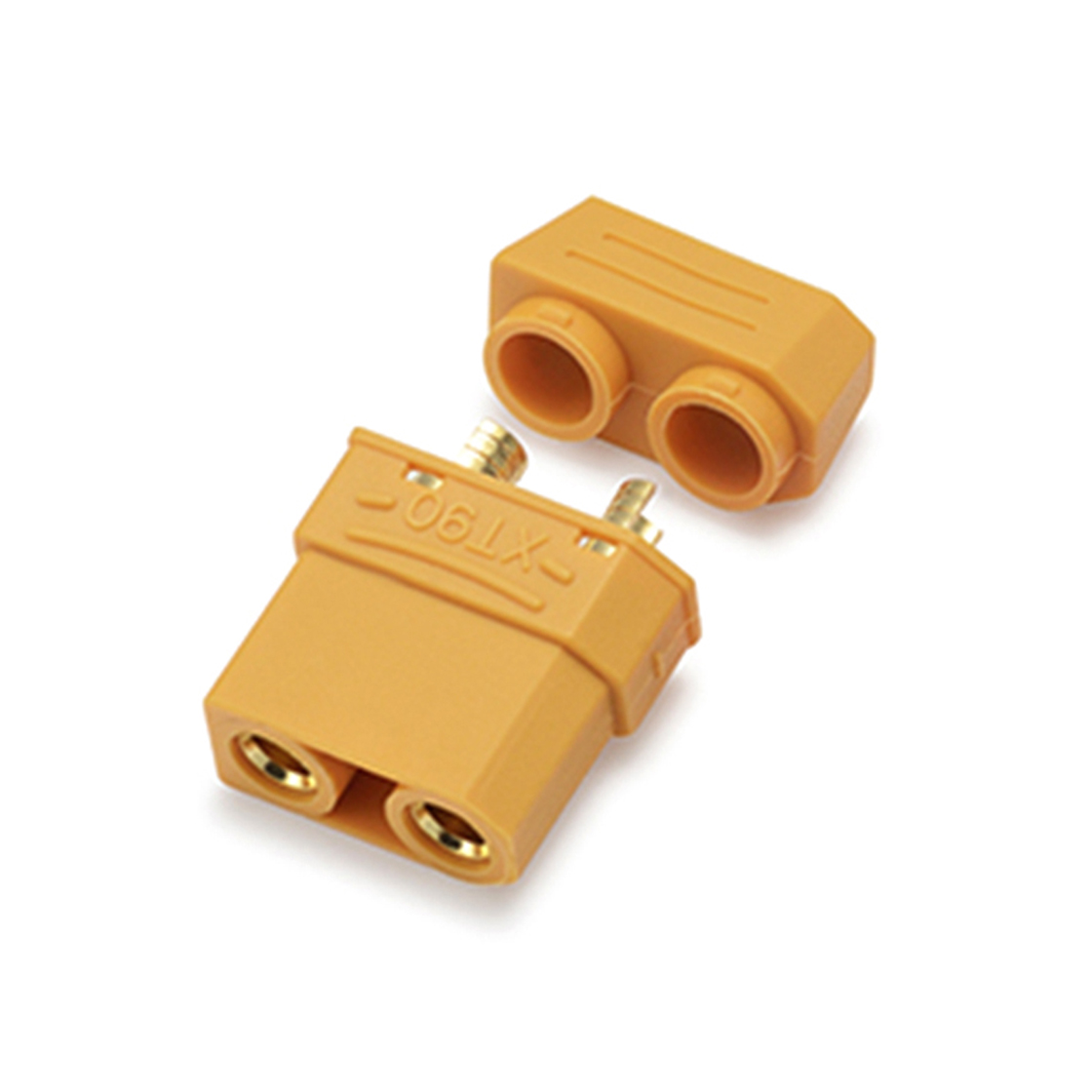 TX90U大电流连接器:  2Pin 公壳母端 黄色